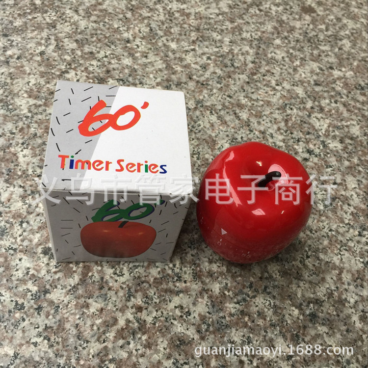 红苹果机械定时器/厨房定时器/提醒器/水果倒计时器发条定时器详情4