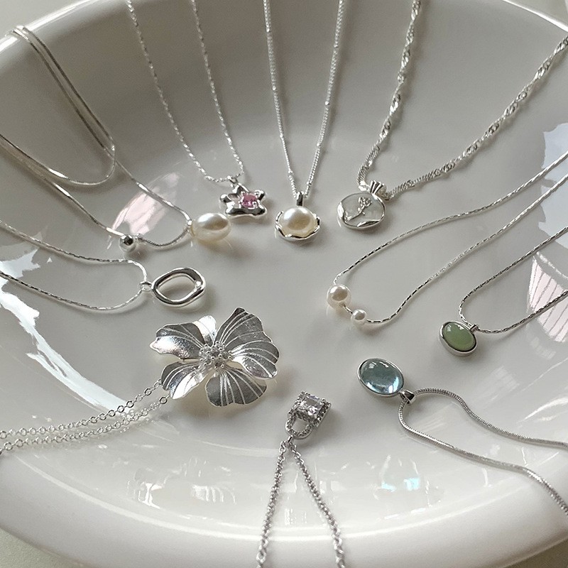 小众设计感轻奢项链女ins风珍珠组合百搭不掉色锁骨链高级感饰品详情14