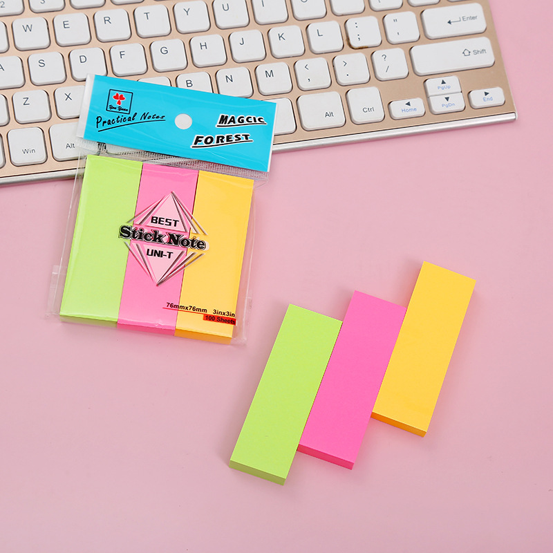 Factory direct sales of tear-off sticky notes, simple student sticky notes, office sticky notes that can print takeout logos, custom-made sticky notes pic 5
