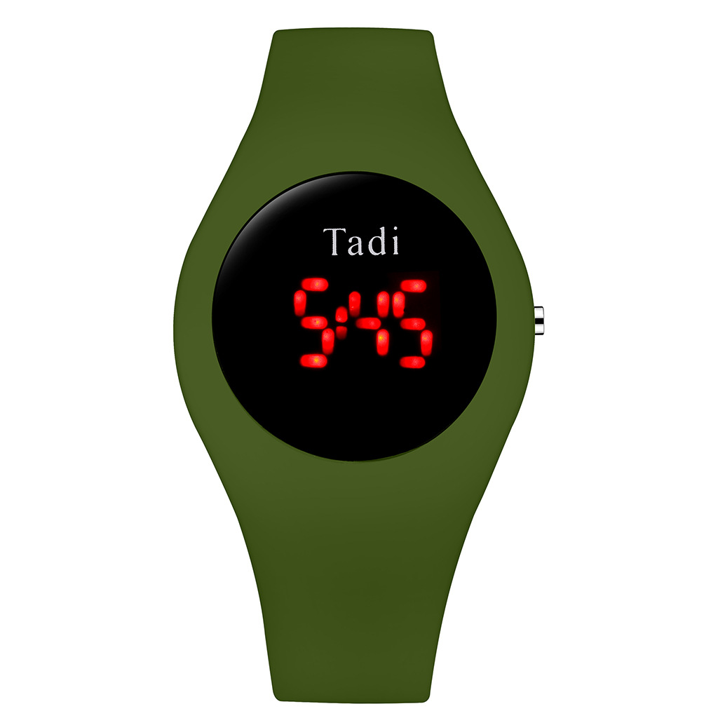 Tadi brand fashionable silicone student quartz watches, AliExpress best-selling silicone bright screen digital watches wholesale pic 10