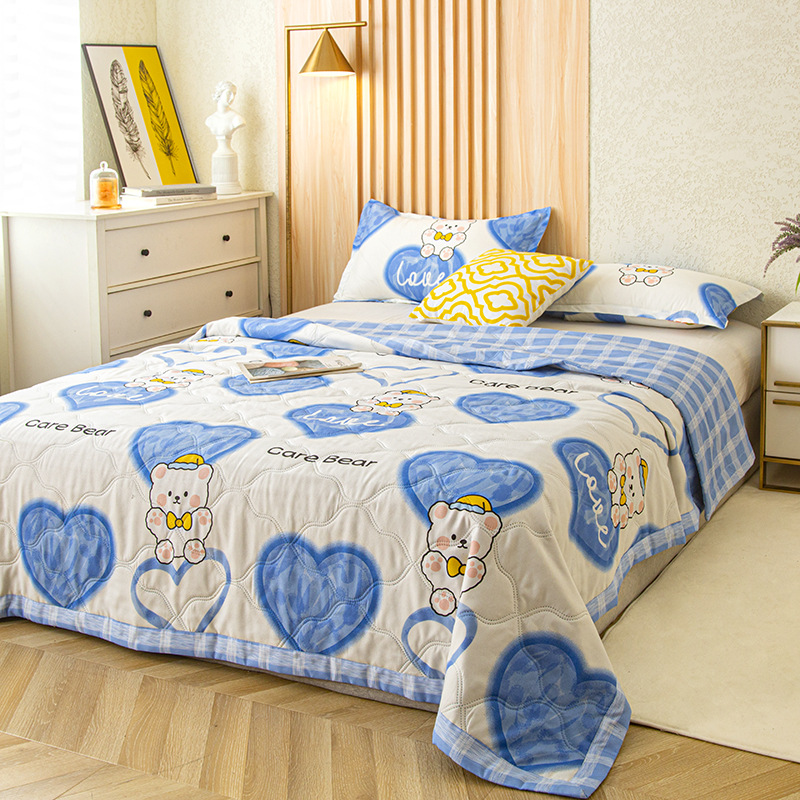 夏季水洗棉夏凉被床上用品水洗空调夏被单双人被芯学生宿舍薄被子详情19