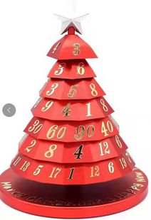 圣诞派对巧克力架装饰摆件Wooden Advent Calendar木制工艺品详情24