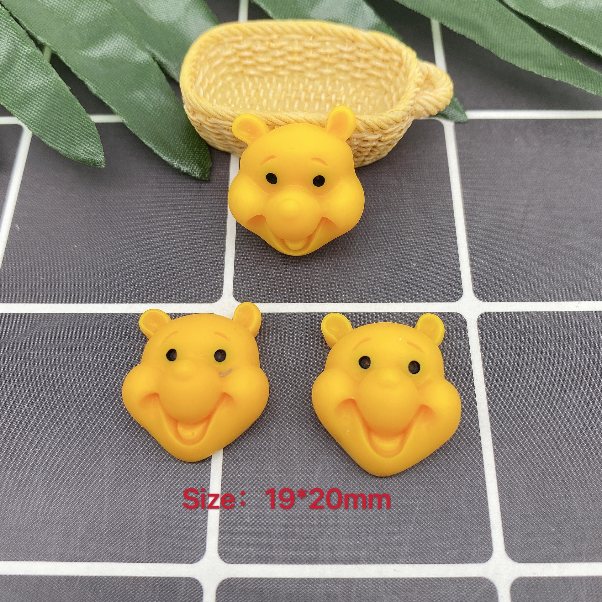 树脂配件饰品帽子贴片史莱姆内放DIY日韩风哑光笑脸厂家直销详情56