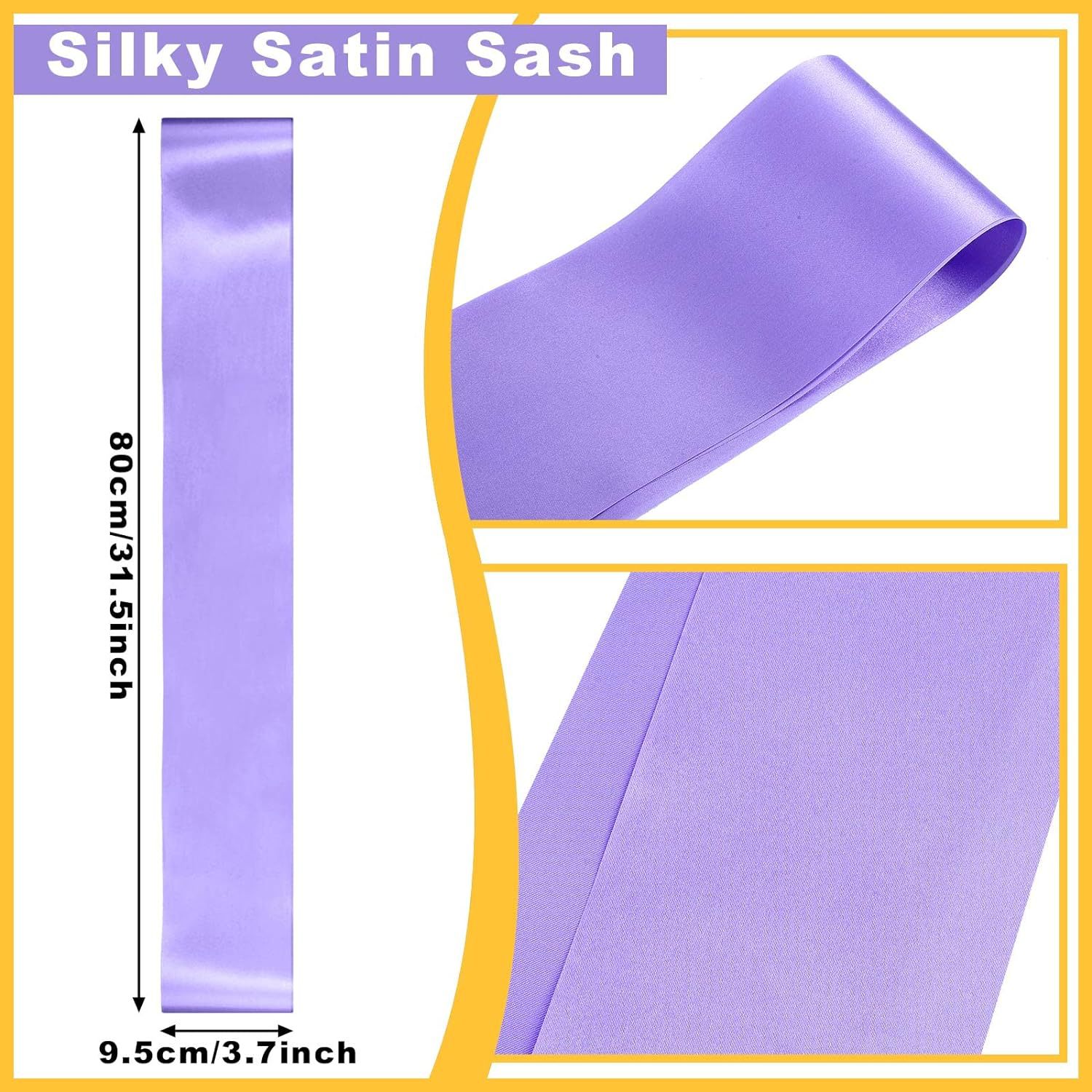 工厂专供空白礼仪肩带生日绶带单层色丁布party肩带单身派对用品详情15