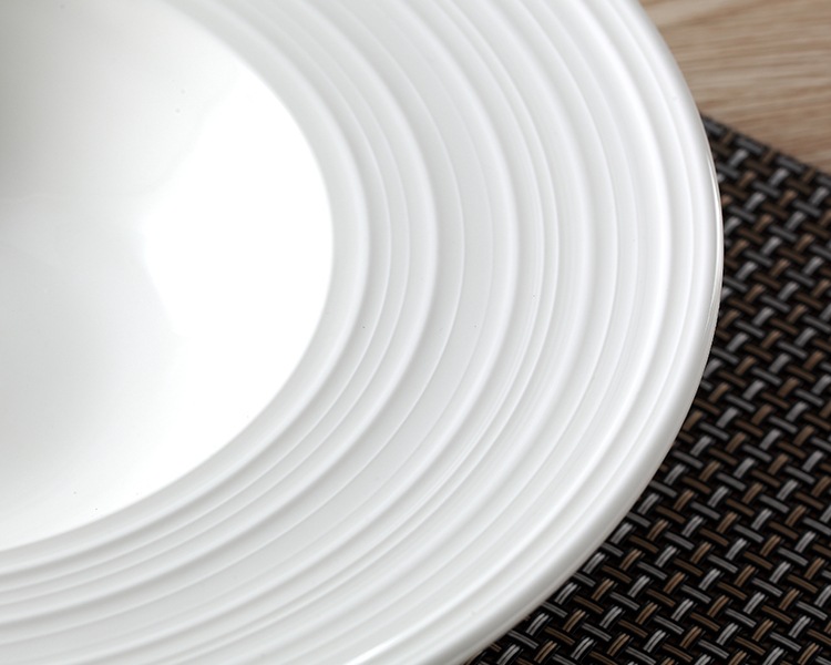 Creative Italian pasta plate, flying saucer plate, straw hat pasta, European deep plate, Western soup plate, 11-inch Western cuisine soup plate pic 8