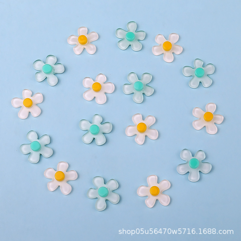 Wholesale of new jelly flower acrylic piece earrings, stud earrings, phone case materials, DIY jewelry and small accessories pic 9