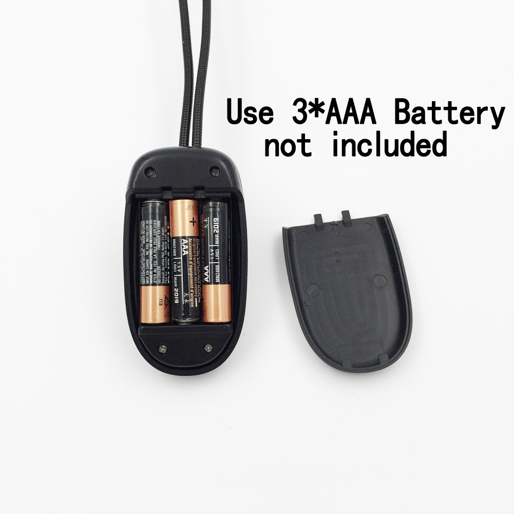 Dual-head book lamp with multi-angle adjustable battery type lighting pic 10