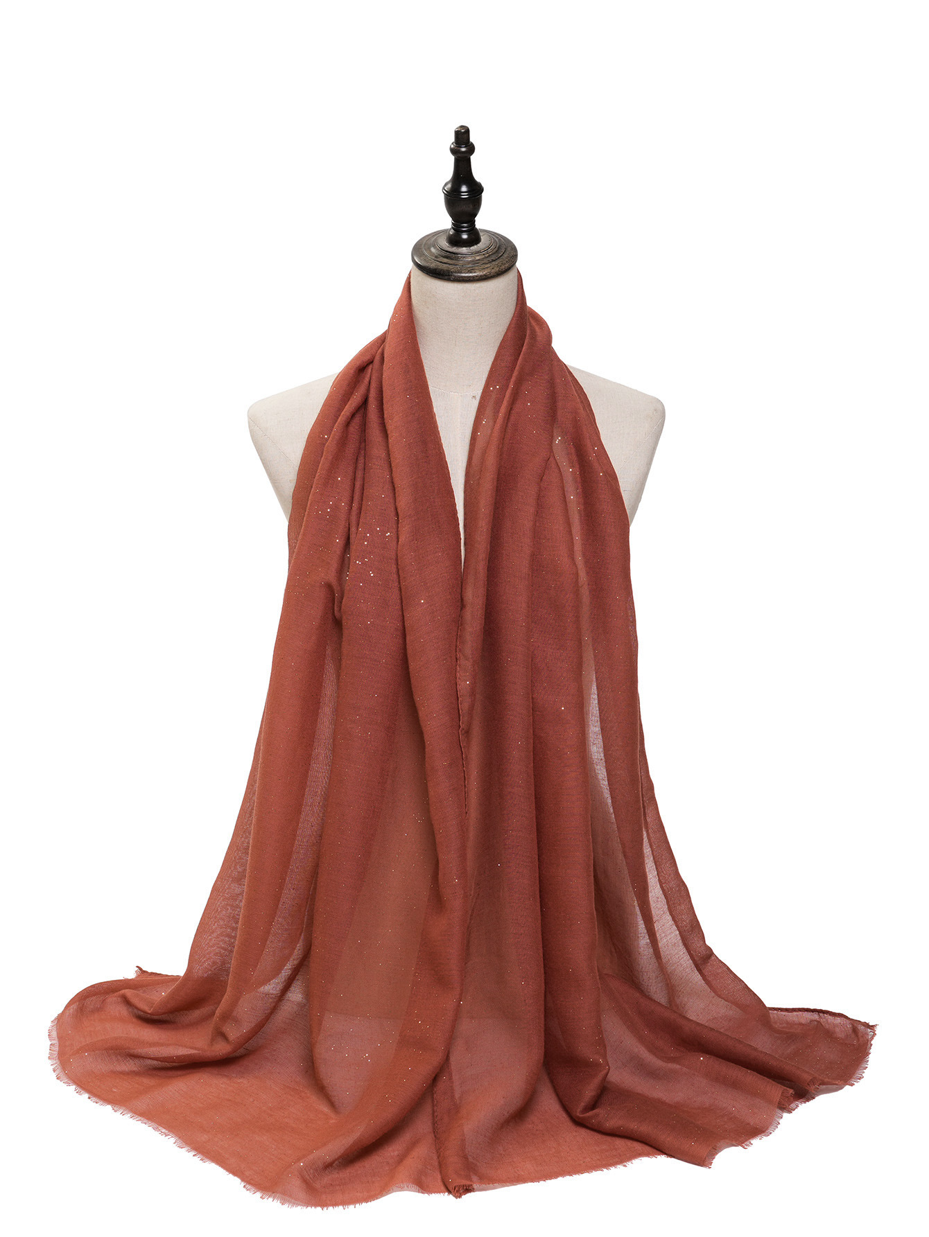 一件代发 春夏跨境新款单色彩色巴厘纱防晒围巾 时尚纯色披肩丝巾详情23