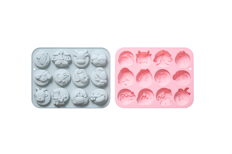 12-piece 12-piece constellation shaped silicone mold, epoxy resin chocolate mold, baking tool, ice cube cake mold in stock pic 12