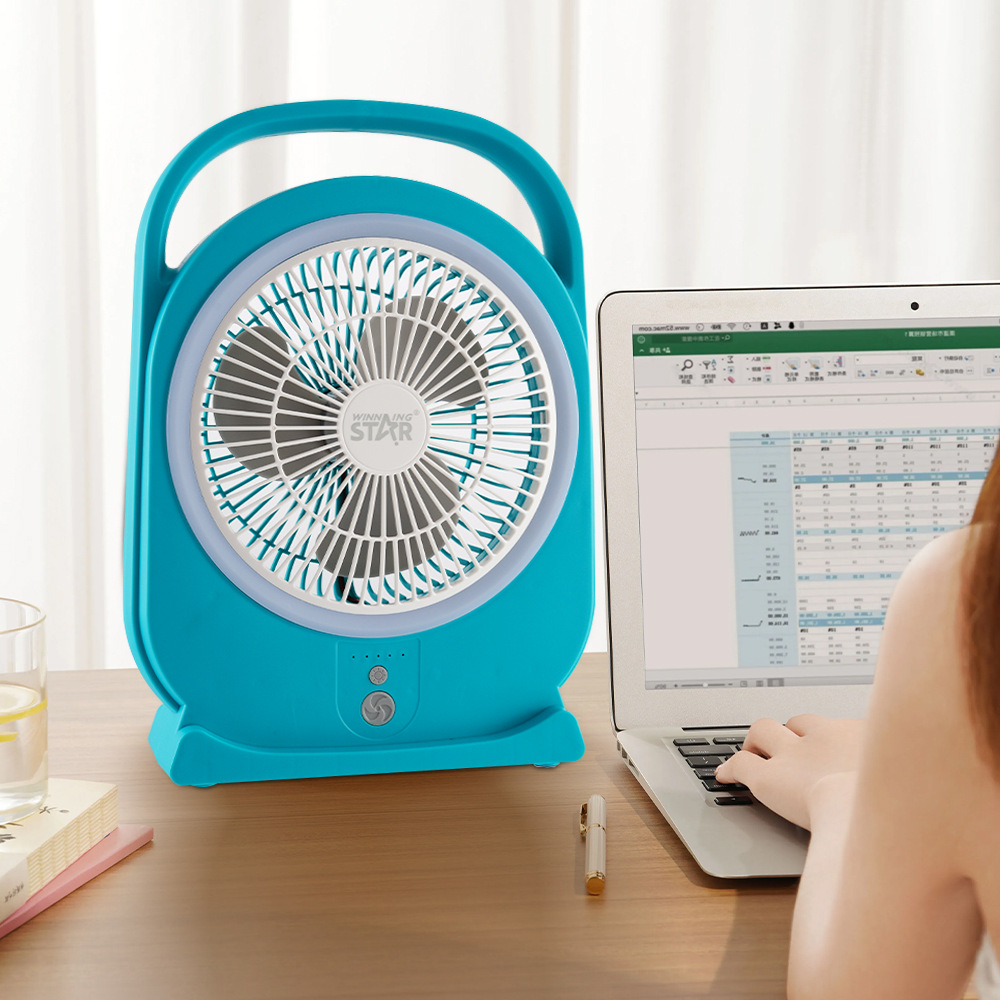 winning star brand exclusive AC/DC current 8-inch mini TYPE-C/USB interface small electric fan pic 5