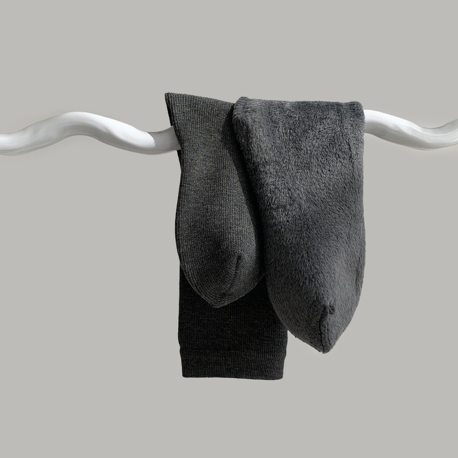 Unisex couple style fleece and thickened warm snow socks, mid-length home cotton socks, postpartum socks, floor socks pic 10