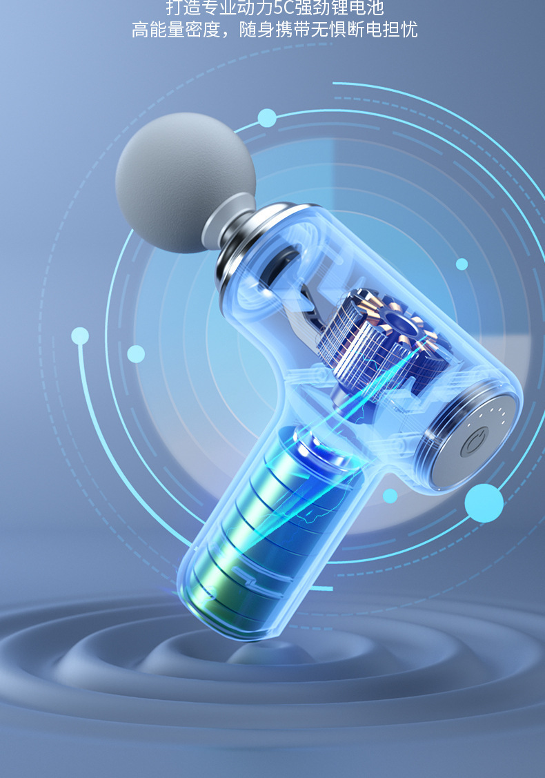 筋膜枪家用放松肌肉运动颈膜枪电动冲击健身器材女生迷你按摩仪详情7