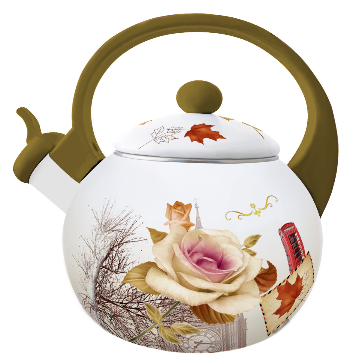 2.2L enamel kettle, high-quality kettle, Mingyin kettle wholesale, universal for induction cookers and gas stoves pic 5