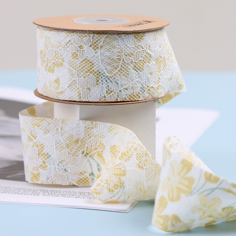 Floral lace ribbons, ribbons, hair accessories, bow shoes, flower straw hats, cake baking gift boxes, floral art, flower shops, ribbons pic 16