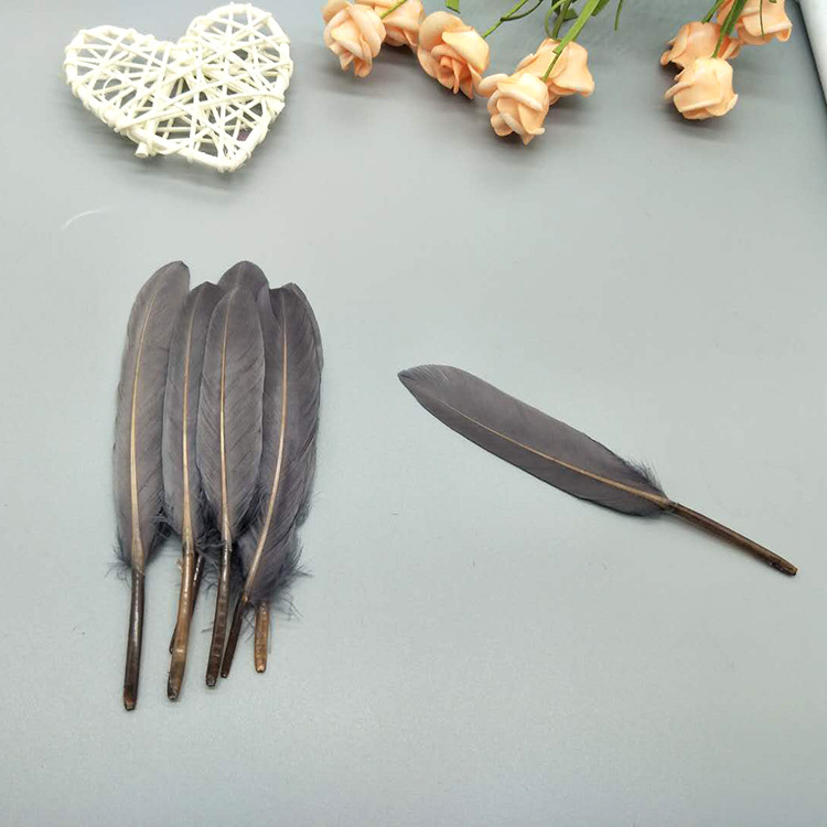 The manufacturer wholesales large quantities of goose feathers, small straight knives, colorful feathers, DIY kindergarten handcrafted materials, earrings, accessories, and goose feathers pic 30