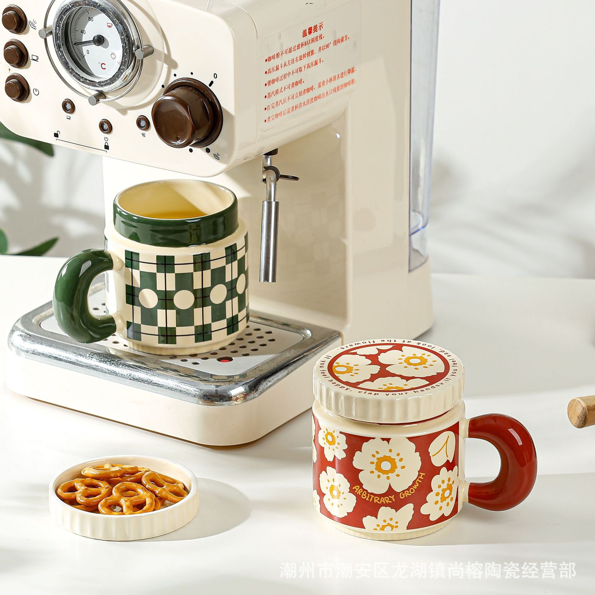 Creative flower ceramic cups, niche high-end coffee cups, light luxury mugs, water cups with high appearance standards, camellia cups as gifts pic 13
