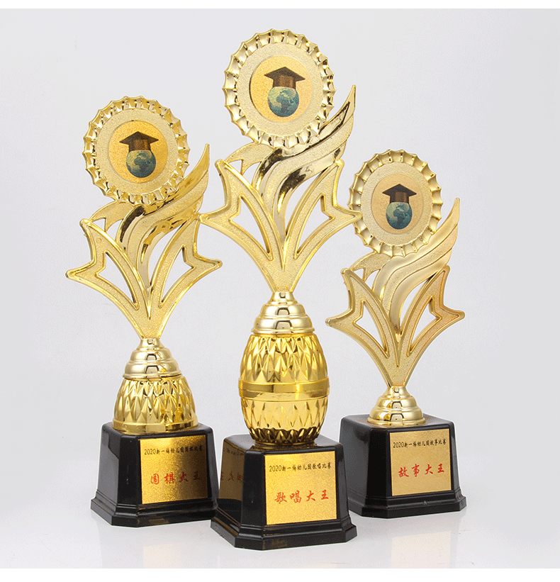 Customized trophies for kindergartens, award ceremonies, events, competitions, sunflower plastic trophies for children pic 10