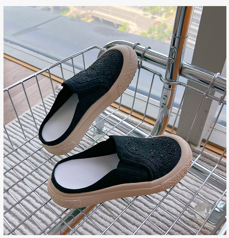 2024春夏新款厚底渔夫鞋休闲真皮单鞋女透气平底鞋女一脚蹬女鞋潮详情45