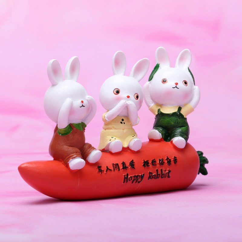 Creative, cute and unadorable rabbit figurines pic 4