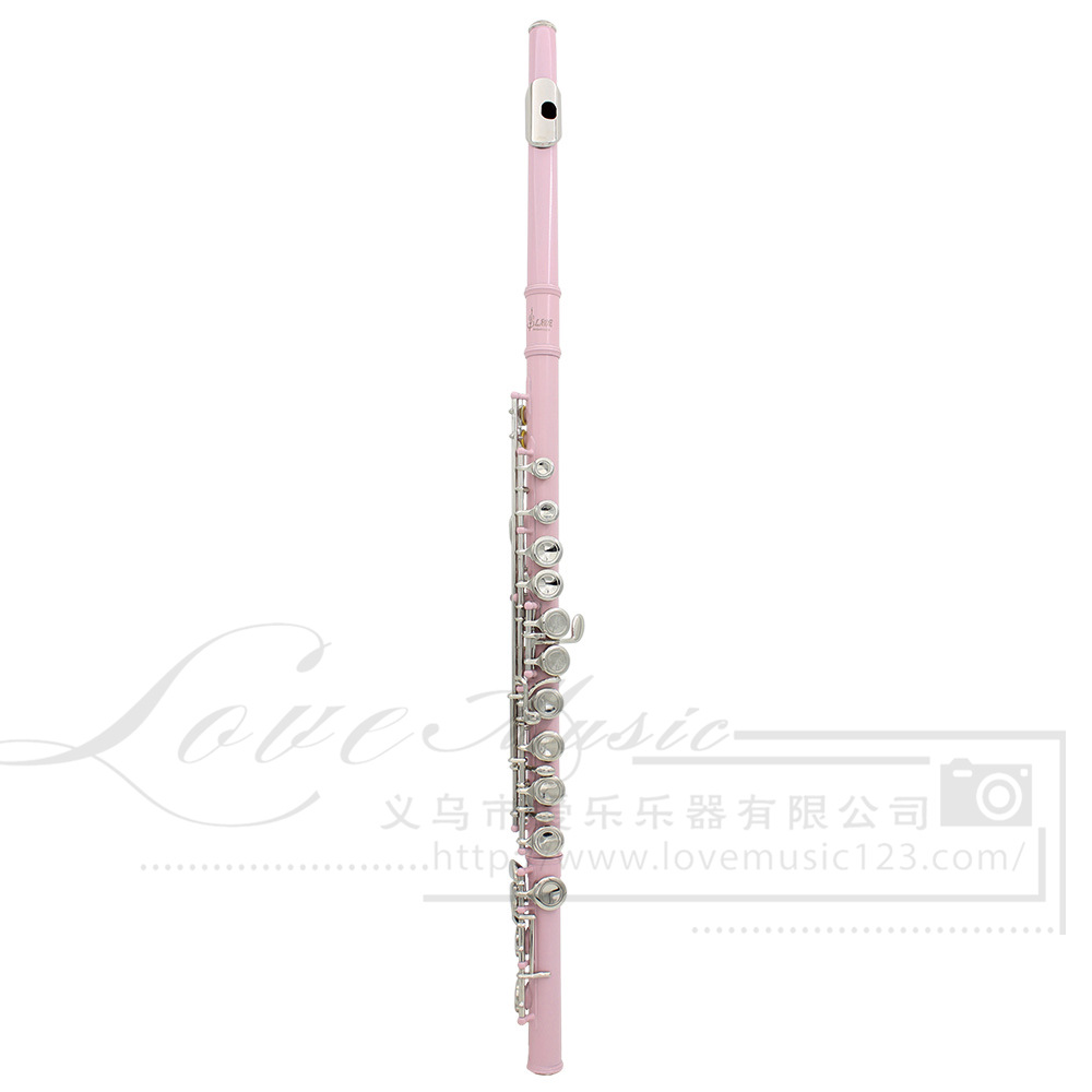 Lade 16-hole flute, C major color flute, nickel-plated closed key with E key, professional brass instrument flute flute pic 6