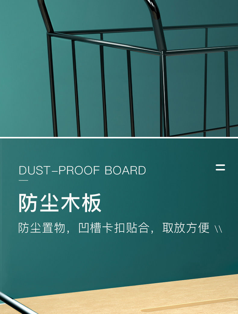 带盖带轮收纳筐大号玩具家居脏衣篓 铁艺滑轮浴室简约收纳脏衣篮详情13