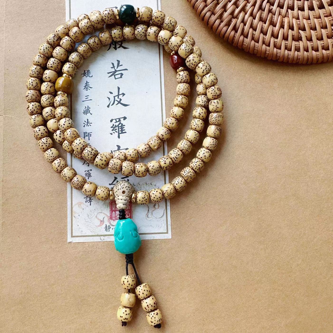 Natural Hainan Original Ecological Golden Seed Star Moon Bead 108 Buddhist Prayer Beads Bracelet Necklace, agate and turquoise Tibetan-style cultural play wholesale, cultural play Buddhist prayer beads bead bracelet bracelet, string beads factory direct sales wholesale pic 30