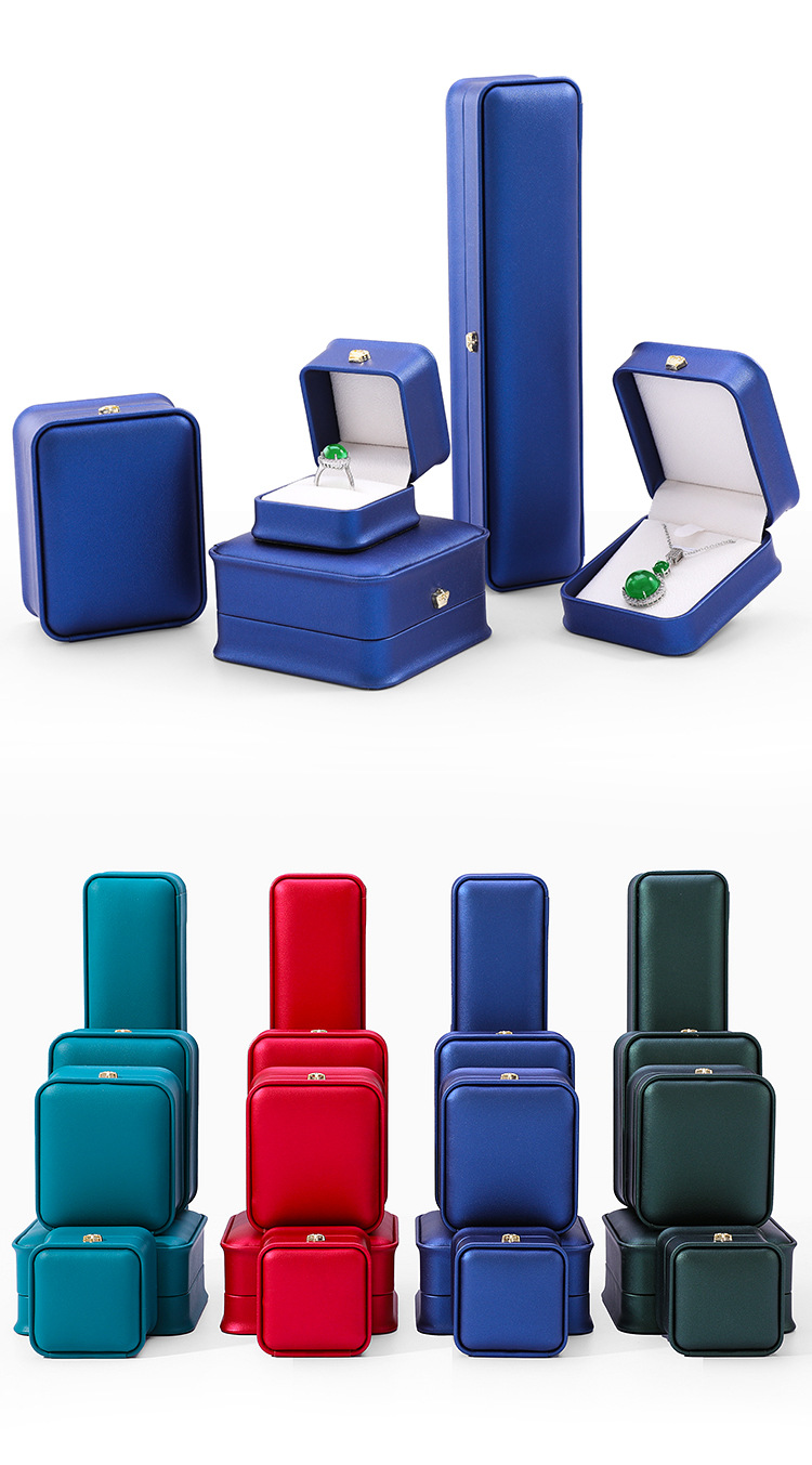 Wholesale of high-end jewelry boxes with rounded corners, crown, cinched waist, jewelry boxes, rings, pendants, bracelets, necklaces, and jewelry packaging boxes pic 10