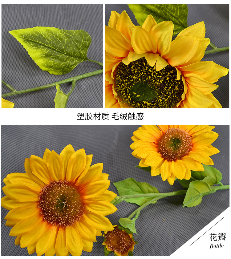 Artificial sunflowers, sunflower artificial sunflowers, kindergarten decorative flowers, floor-standing sunflowers, artificial flowers, artificial flowers pic 10