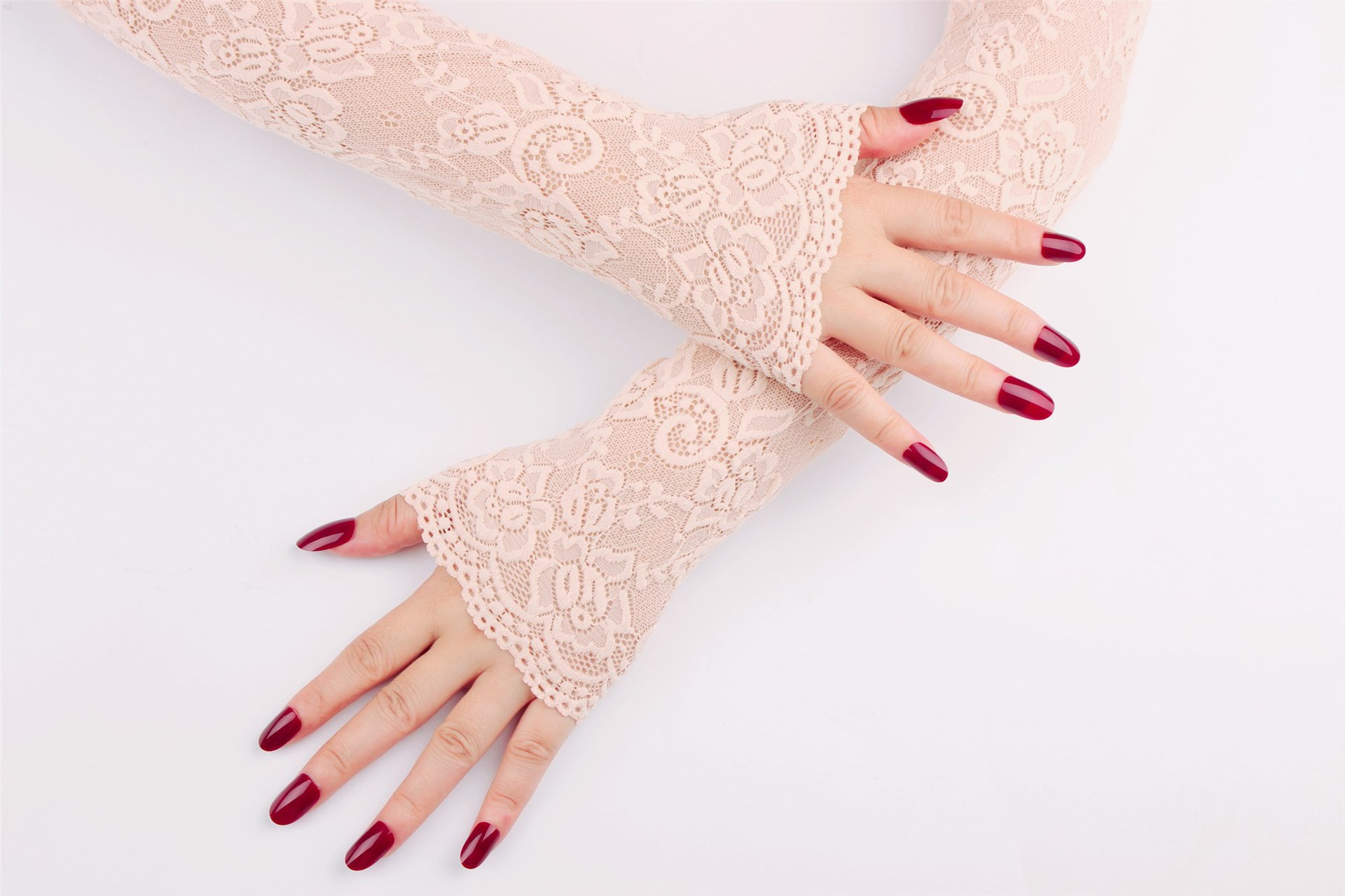 Factory wholesale summer sun protection gloves, ice lace arm sleeves, driving UV protection arm sleeves, long holiday sleeves pic 47