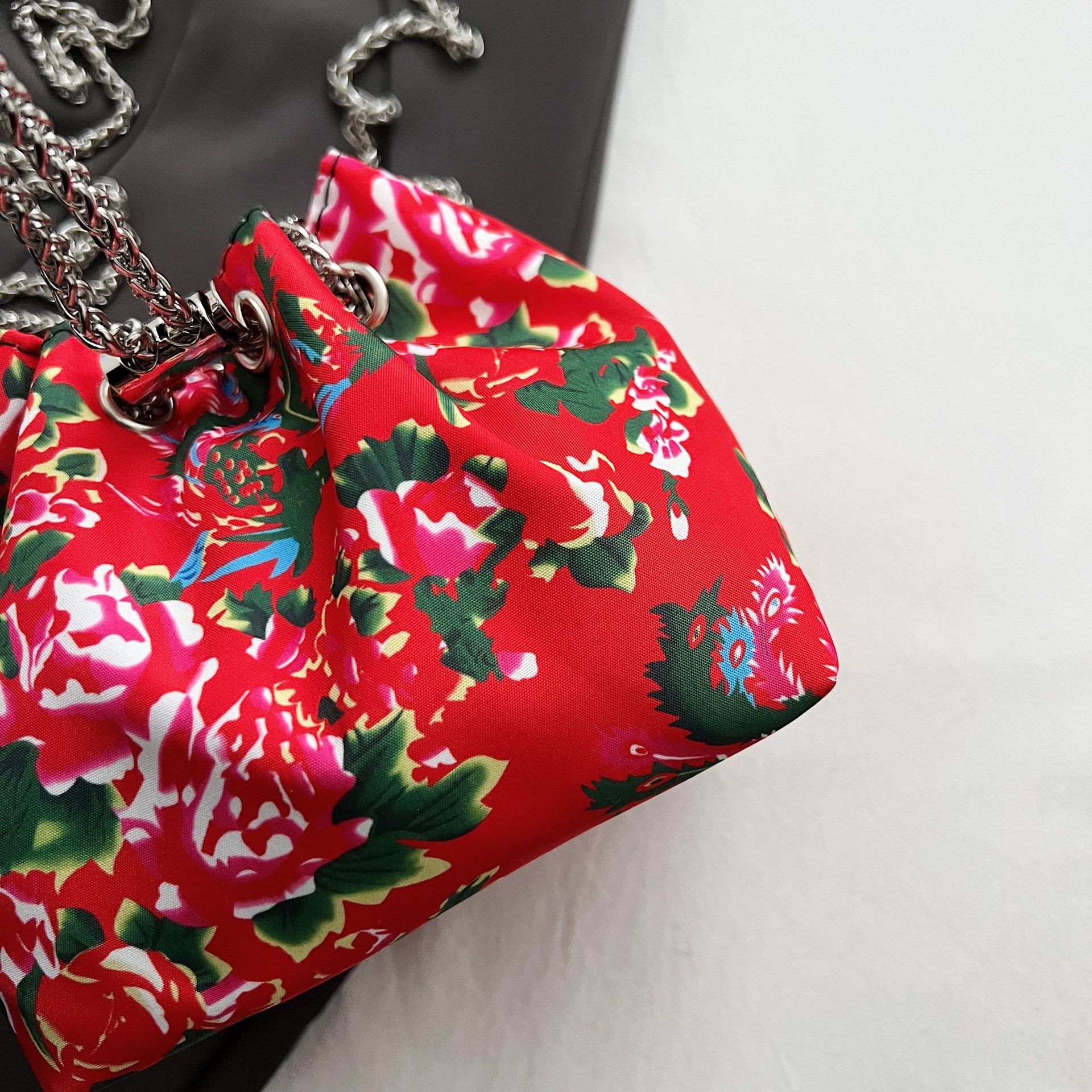 花棉袄潮酷水桶包新款2024春季个性民族风单肩包国潮复古斜挎女包详情70