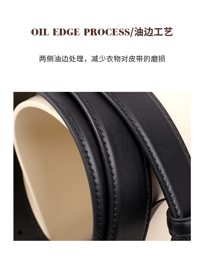网红同款女士真皮皮带百搭复古装饰西装牛仔裤腰带女工厂现货批发详情8