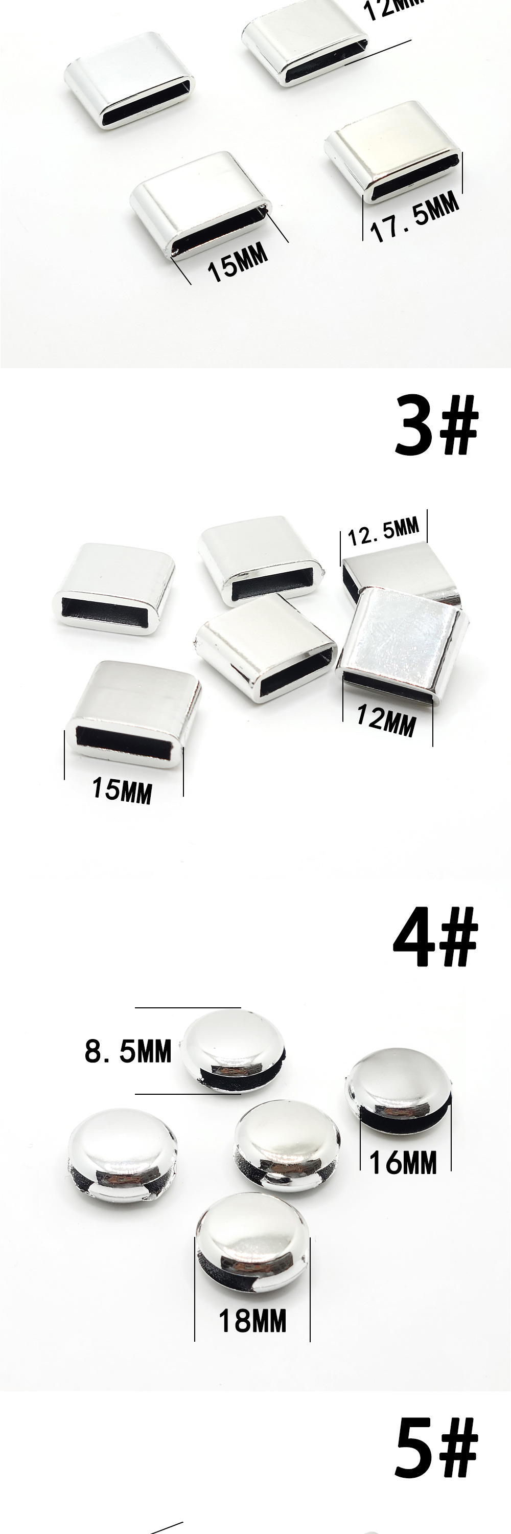 电镀束带塑料方扣塑胶口字扣手机挂绳织带调节扣多尺滑扣箱包配件详情2