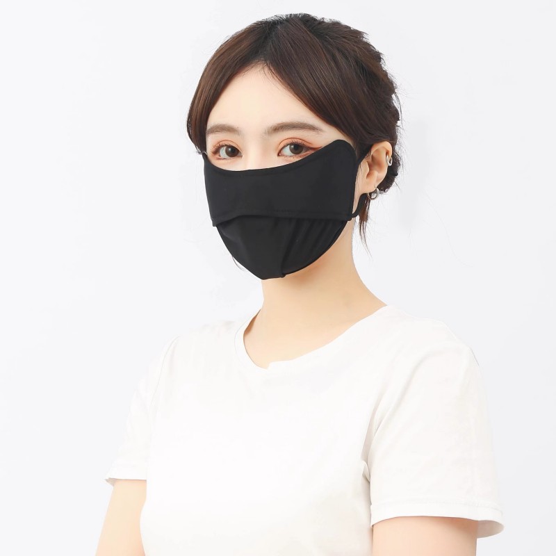 批发新款夏天薄款护眼角防晒面罩女时尚百搭可调节可水洗冰丝口罩详情7
