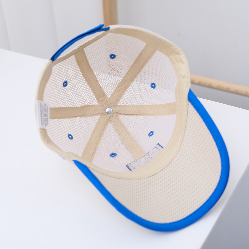 儿童帽子夏季薄款男童防晒宝宝遮阳鸭舌帽男孩夏天太阳帽网眼凉帽详情6