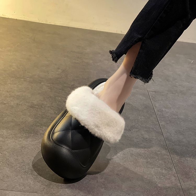 软底包头棉拖鞋女外穿2023年秋季新款踩屎感厚底可爱保暖拖鞋批发详情9