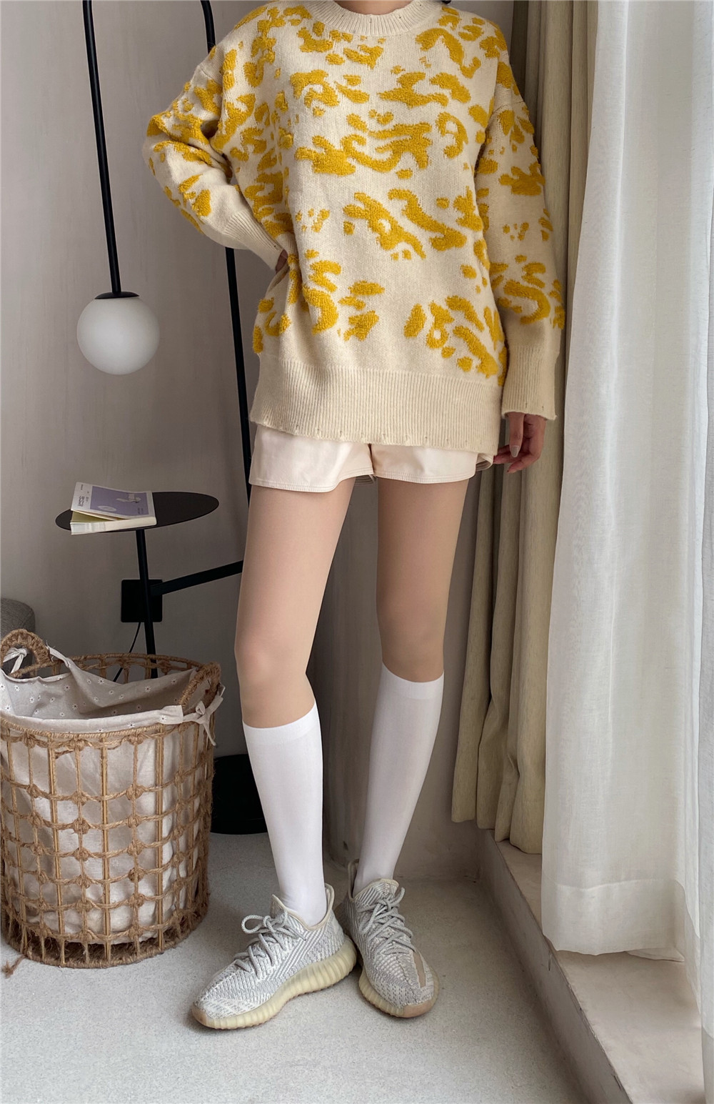 New patchwork stockings, black and white stockings, fake thigh stockings, sweet and cool fake calf stockings, sexy base stockings, pantyhose for women pic 36