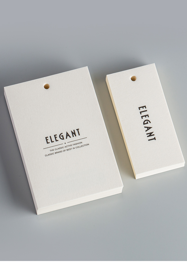 米白卡象牙卡吊牌订 制服装通用挂牌设计订 做LOGO定 制标签现货详情6
