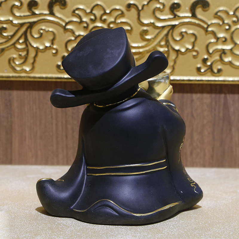 财神爷佛像店铺开业乔迁礼品家居玄关装饰工艺品 Q版香灰摆件详情3