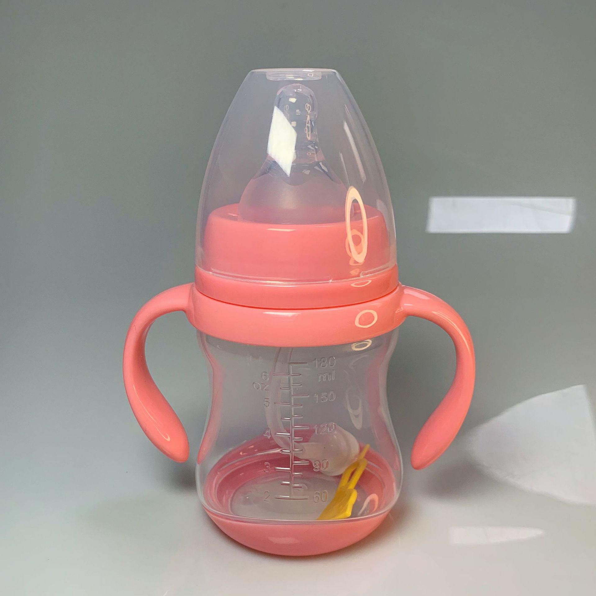 Wide-mouth temperature-sensing baby bottle, anti-drop and explosion-proof plastic baby bottle, food-grade high-temperature resistant feeding baby bottle pic 13