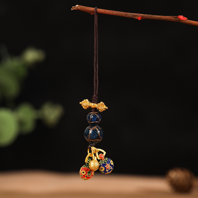 香灰琉璃吞金兽吊坠挂件汽车钥匙扣手机链包挂编绳挂饰吊坠手机挂详情8