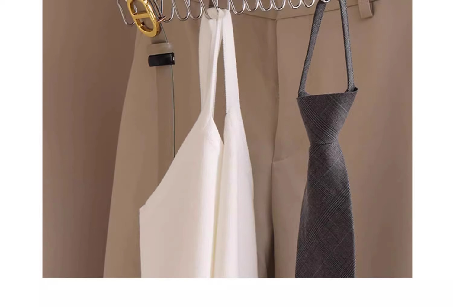 实木吊带内衣背心包包领带木质挂钩衣架挂衣家用多功能八挂钩收纳详情30