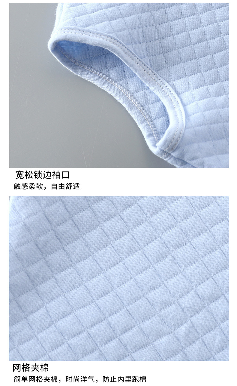 儿童秋冬款加棉马甲 男女宝宝保暖加厚坎肩 婴儿拼接背心童装 详情12