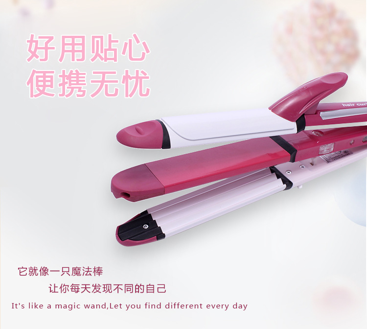 Wholesale of three boxes of large curling irons with built-in pear blossom air bangs and hair care products from the manufacturer pic 6