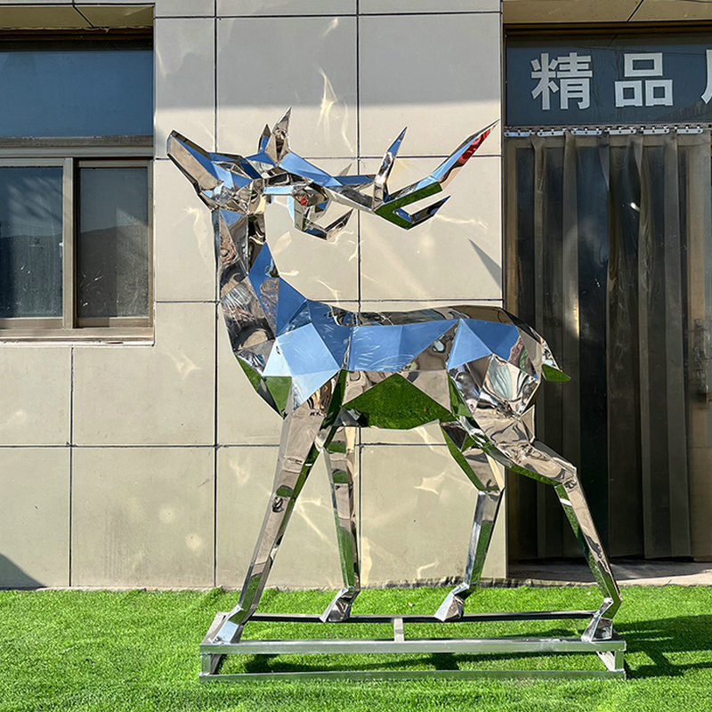 不锈钢雕塑镜面花纹动物编制镂空天鹅户外景观不锈钢雕塑定 制详情13