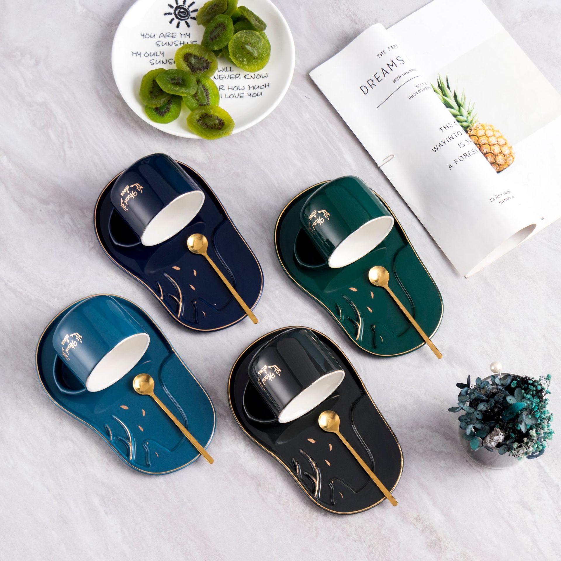 创意小精致下午茶茶杯陶瓷咖啡杯杯盘套装欧式高颜值家用茶具详情10