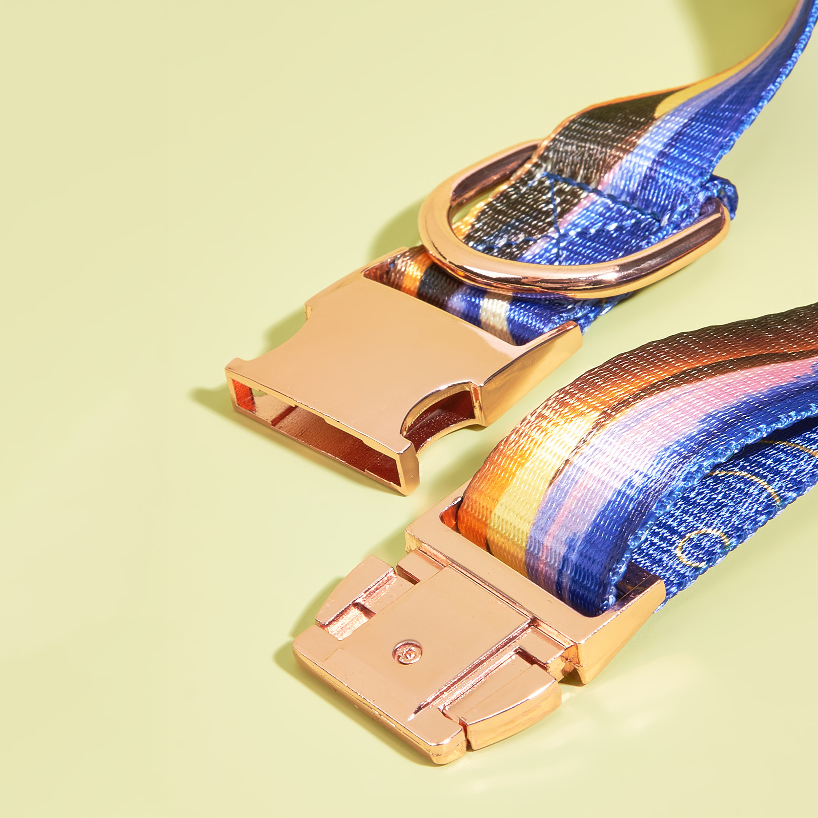 MIDI Cross-border New pet medium and large-sized dog imitation nylon printing factory wholesale adjustable and etchable alloy buckle dog collar pet supplies Pet collar buckle metal pic 12