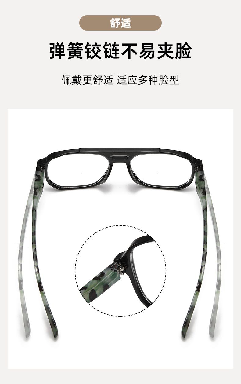 时尚运动风老花眼镜男防蓝光老花镜女眼镜高清阅读镜读书看报批发详情4