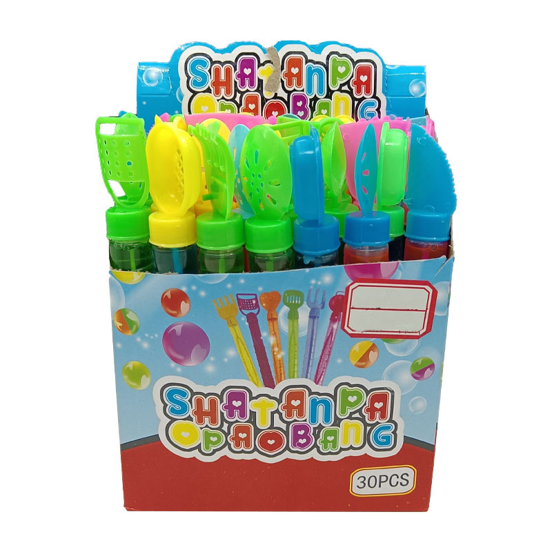 Small mini seven-color beach tools, windmill kitchen bubble stick, digital English mini bubble water bubble machine pic 3