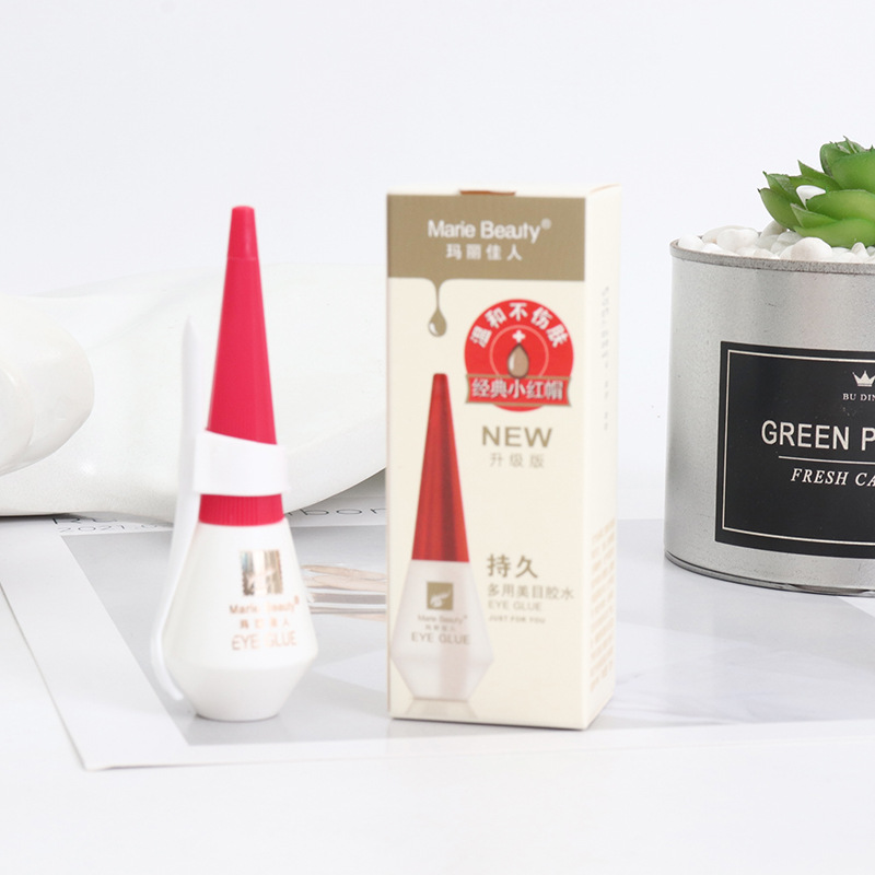玛丽佳人厂家批发睫毛胶水舒服无胶痕假睫毛胶水经典小红帽详情2