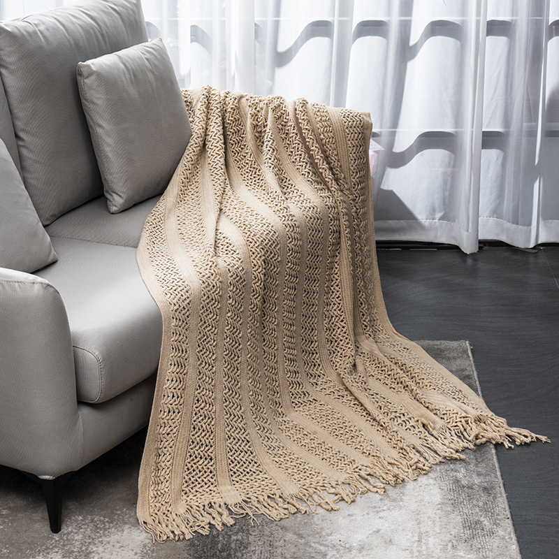 Cross-border blanket, office nap blanket, blanket, summer bed cover, sofa cover blanket, travel woven blanket pic 23